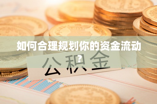 奎文如何合理规划你的资金流动？