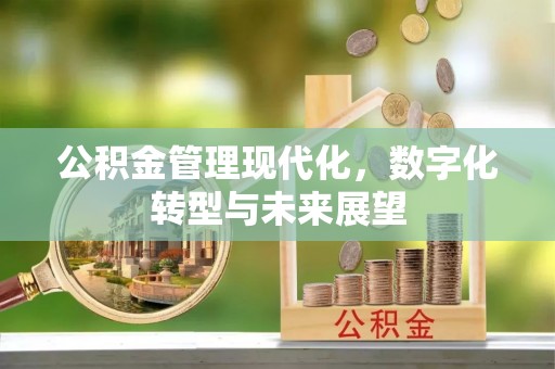 奎文公积金管理现代化，数字化转型与未来展望