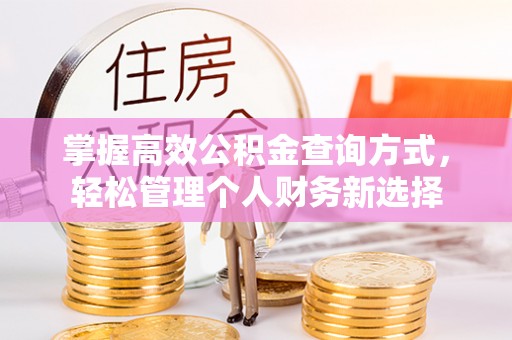 奎文掌握高效公积金查询方式，轻松管理个人财务新选择