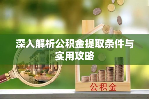 奎文深入解析公积金提取条件与实用攻略