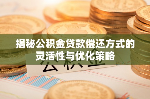 奎文揭秘公积金贷款偿还方式的灵活性与优化策略