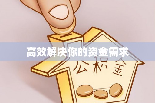 奎文高效解决你的资金需求