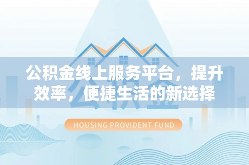 奎文公积金线上服务平台，提升效率，便捷生活的新选择